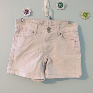 White Jean Shorts